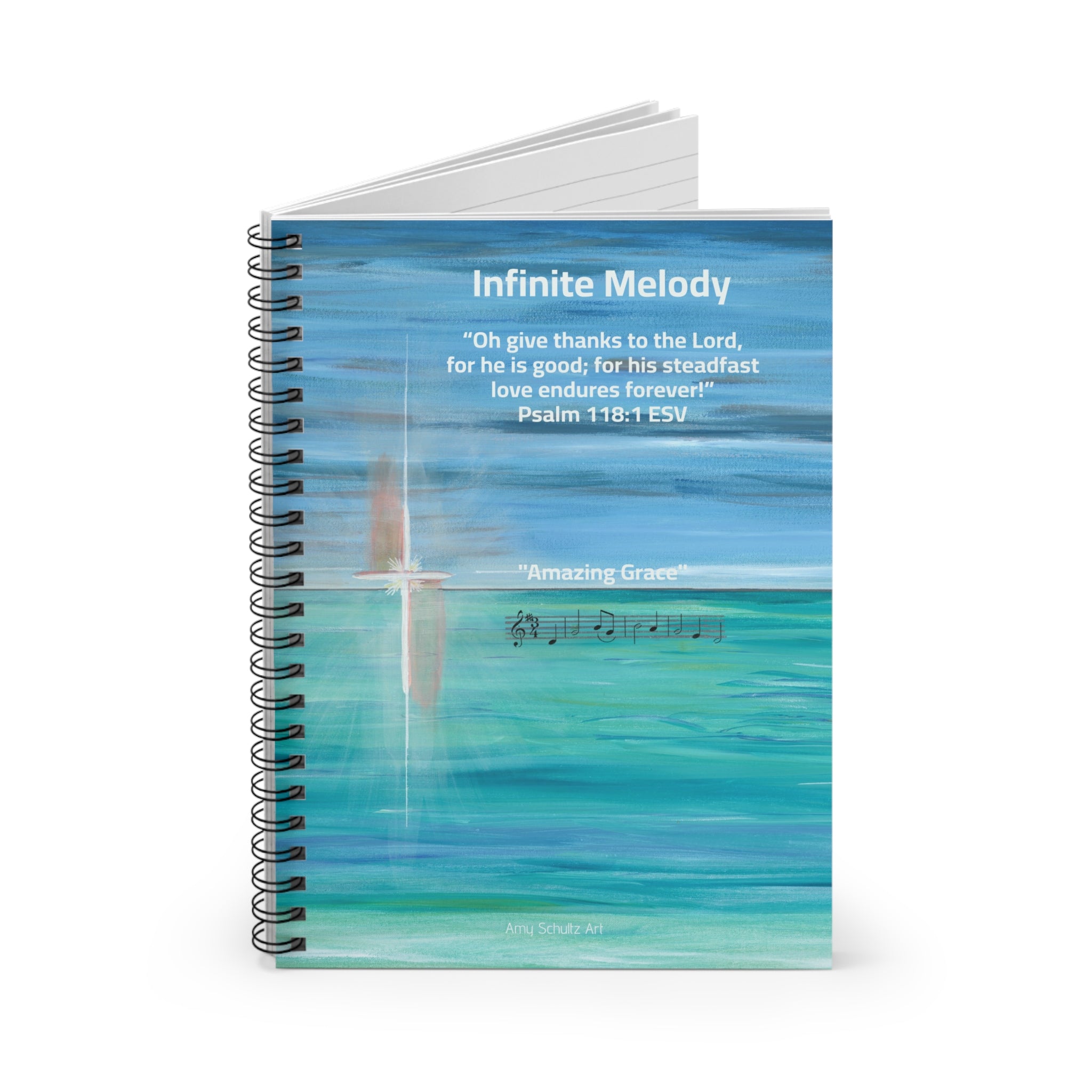 Infinite Melody - Song Clef: “Amazing Grace” - Journal Notebook